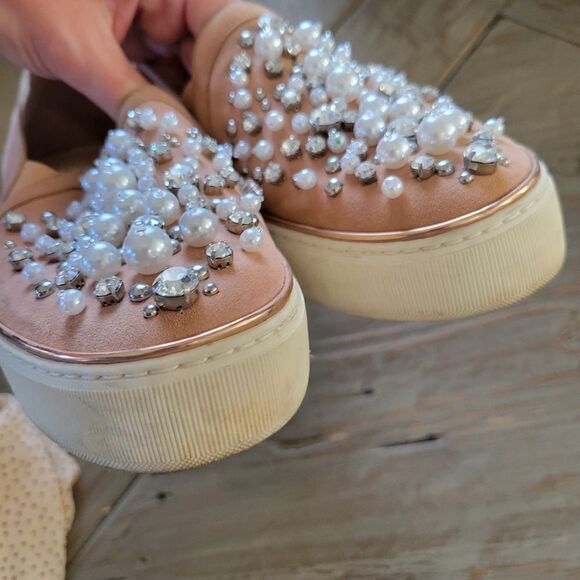 Stuart Weitzman Jeweled flats shoes 37 - Picture 5 of 8